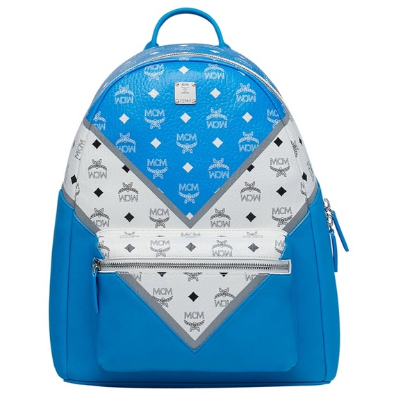 MCM Men's Stark Logo Visetos Backpack - Picture 6 of 8